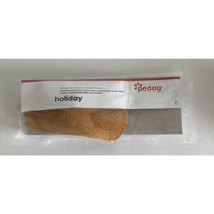 Pedag Holiday 3/4 Insoles Tan Thin Light Orthotic Semi-rigid Arch Support 42